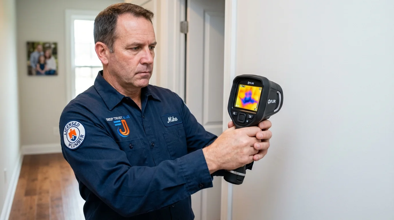 Thermal imaging leak detection by Johns Plumbing LLC in South Hutchinson